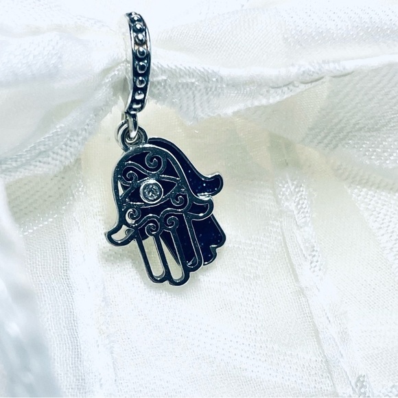 🧿 NWOT Blue Evil Eye Hamsa Hand Charm ✨ - Picture 12 of 12